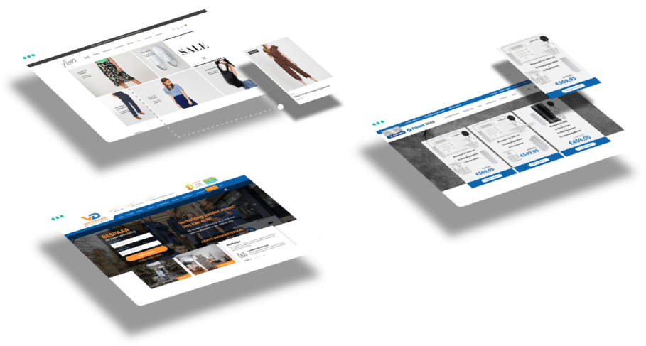 Drie bedrijven die hun webshop hebben laten maken door Web Whales